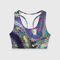 Женский спортивный топ Абстракция переливы