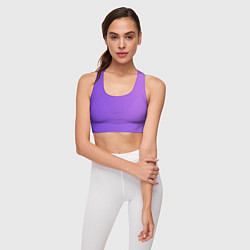 Топик спортивный женский The color is purple, цвет: 3D-принт — фото 2