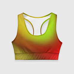 Женский спортивный топ Color multicolored gradient