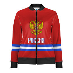 Олимпийка женская Хоккей: Россия, цвет: 3D-черный