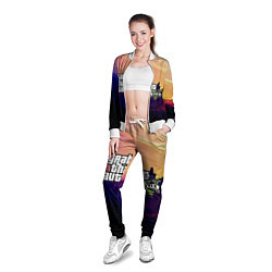 Олимпийка женская GTA 5, цвет: 3D-белый — фото 2