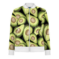 Олимпийка женская Avocado background, цвет: 3D-белый