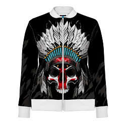 Олимпийка женская Череп, цвет: 3D-белый