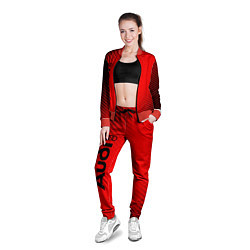 Олимпийка женская AUDI АУДИ, цвет: 3D-красный — фото 2
