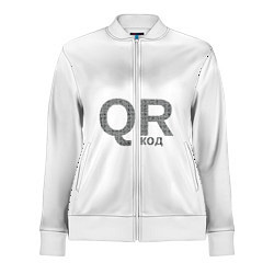 Олимпийка женская Самый нужный QR код, цвет: 3D-белый