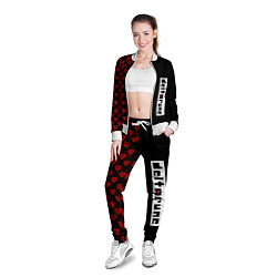 Олимпийка женская HALF PATTERN DELTARUNE LOGO, цвет: 3D-белый — фото 2