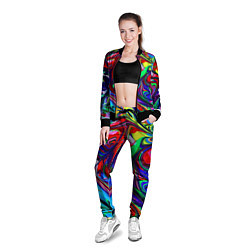 Олимпийка женская Vanguard color pattern Expression, цвет: 3D-черный — фото 2