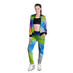 Олимпийка женская Color vanguard pattern Raster, цвет: 3D-черный — фото 2