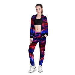 Олимпийка женская Neon vanguard pattern 2022, цвет: 3D-черный — фото 2