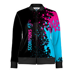 Олимпийка женская Scorpions - Neon Gradient, цвет: 3D-черный