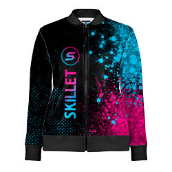 Олимпийка женская Skillet - neon gradient: по-вертикали, цвет: 3D-черный
