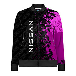 Олимпийка женская Nissan pro racing: по-вертикали, цвет: 3D-черный