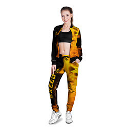 Олимпийка женская Exeed - gold gradient: по-вертикали, цвет: 3D-черный — фото 2
