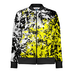 Женская олимпийка Белая и жёлтая краска