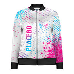 Олимпийка женская Placebo neon gradient style: надпись, символ, цвет: 3D-черный