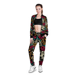 Олимпийка женская A pattern for a hipster, цвет: 3D-черный — фото 2
