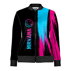 Олимпийка женская Nirvana - neon gradient: по-вертикали, цвет: 3D-черный