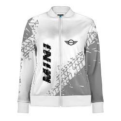 Олимпийка женская Mini speed на светлом фоне со следами шин вертикал, цвет: 3D-белый