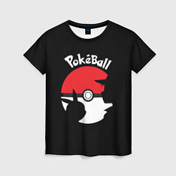 Футболка женская Pokeball, цвет: 3D-принт