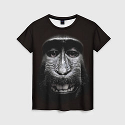 Женская футболка Улыбка обезьяны