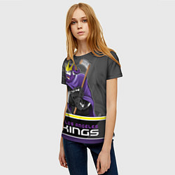 Футболка женская Los Angeles Kings, цвет: 3D-принт — фото 2