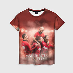 Футболка женская Manchester United, цвет: 3D-принт