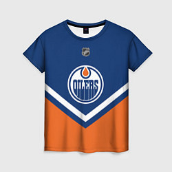 Футболка женская NHL: Edmonton Oilers, цвет: 3D-принт