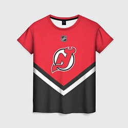 Футболка женская NHL: New Jersey Devils, цвет: 3D-принт