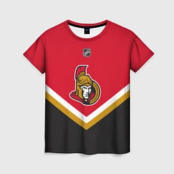 Футболка женская NHL: Ottawa Senators, цвет: 3D-принт