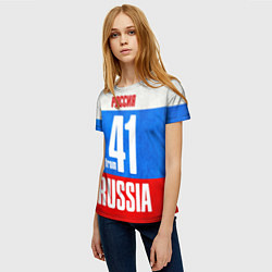 Футболка женская Russia: from 41, цвет: 3D-принт — фото 2