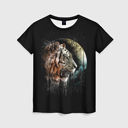 Футболка женская Космический тигр, цвет: 3D-принт