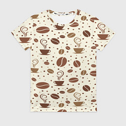 Футболка женская Coffe, цвет: 3D-принт