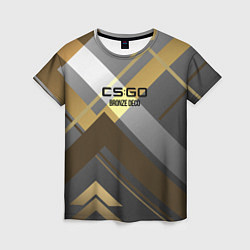 Футболка женская Cs:go - Bronze Deco Бронзовая декорация 2022, цвет: 3D-принт