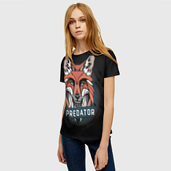Футболка женская Predator Fox, цвет: 3D-принт — фото 2