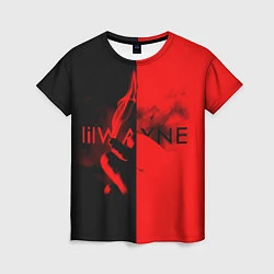 Футболка женская Lil Wayne: Black & Red, цвет: 3D-принт