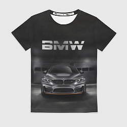 Футболка женская BMW серебро, цвет: 3D-принт