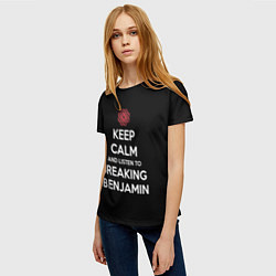 Футболка женская Keep Calm & Breaking Benjamin, цвет: 3D-принт — фото 2