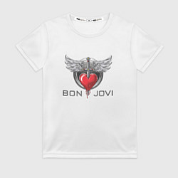 Футболка женская Bon Jovi, цвет: 3D-принт