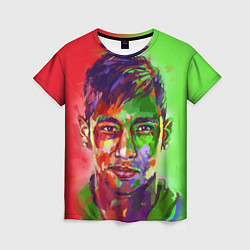 Женская футболка Neymar Art