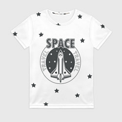 Футболка женская Space travel, цвет: 3D-принт