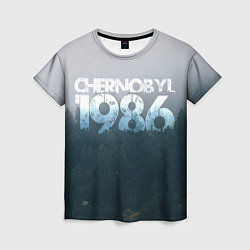 Футболка женская Чернобыль 1986, цвет: 3D-принт