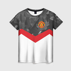 Футболка женская Man United FC: Grey Polygons, цвет: 3D-принт