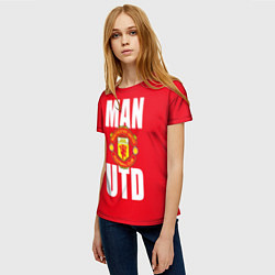 Футболка женская Man Utd, цвет: 3D-принт — фото 2