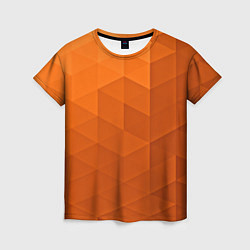 Футболка женская Orange abstraction, цвет: 3D-принт