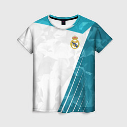 Футболка женская FC Real Madrid: Abstract, цвет: 3D-принт
