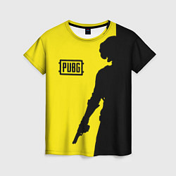 Футболка женская PUBG: Yellow Shadow, цвет: 3D-принт