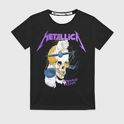 Футболка женская Metallica - damaged justice, цвет: 3D-принт
