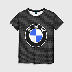 Футболка женская BMW CARBON БМВ КАРБОН, цвет: 3D-принт