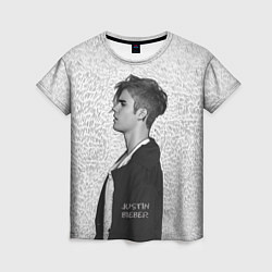 Женская футболка Justin Bieber