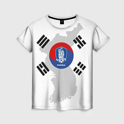 Футболка женская Сборная Кореи, цвет: 3D-принт